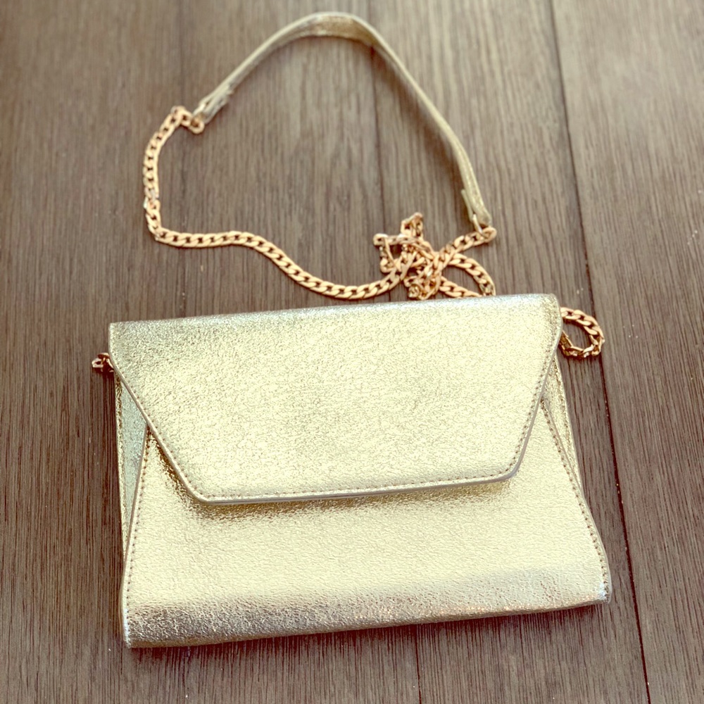 Urban Expressions Gold champagne chain crossbody